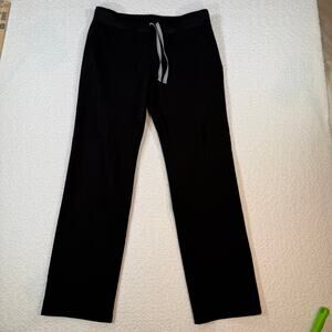Figs womens High Waisted Livingston Basic Scrub Pants black medium